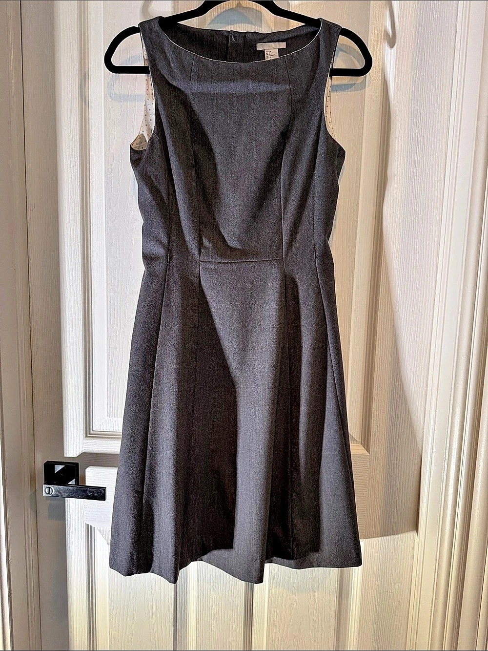 H&M Sleeveless Mini Dress Gray Size 6